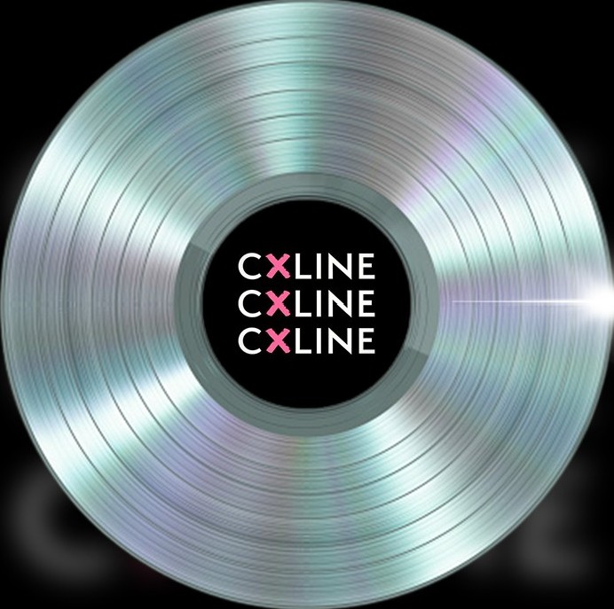 Disque de platine de la musique 'Celine'